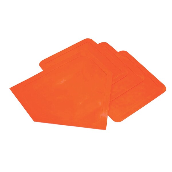 Champion Sports Throwdown Gym Base Set, Orange, 4-Piece Set, 2PK - 98
