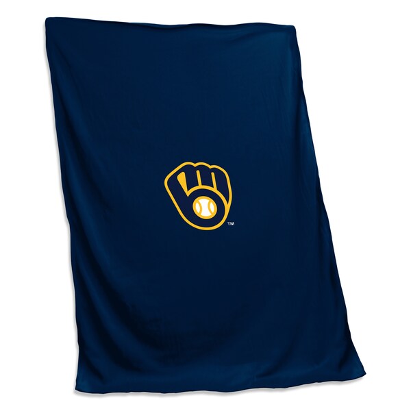 Logo Brands Milwaukee Brewers Sweatshirt Blanket - 516-74