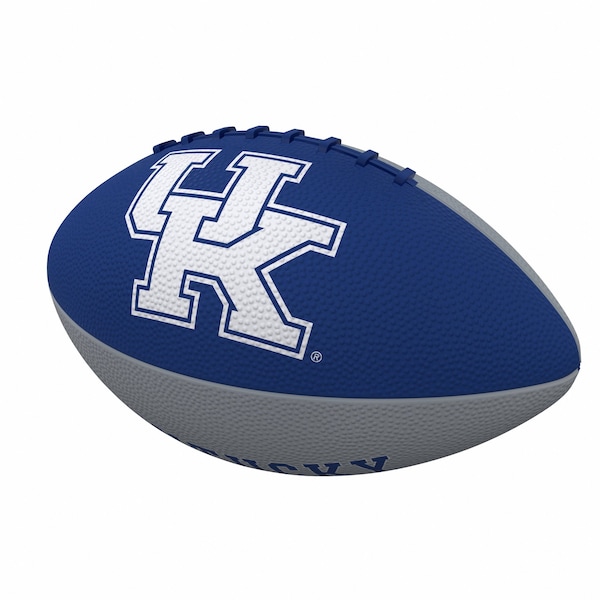 Logo Brands Kentucky Pinwheel Logo Junior Size Rubber Football - 159-93JR-2