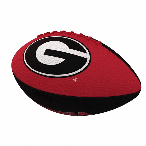 Logo Brands Georgia Pinwheel Logo Junior Size Rubber Football - 142-93JR-2