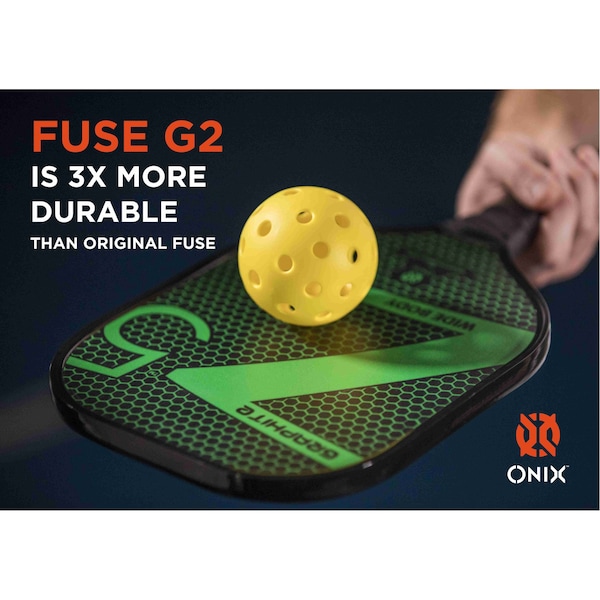 Onix Fuse G2 Outdoor Pickleball Balls, 6PK - KZ41006Y-G2