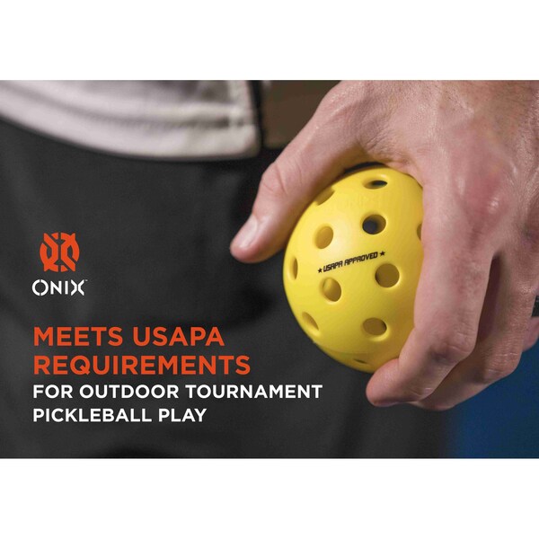 Onix Fuse G2 Outdoor Pickleball Balls, 6PK - KZ41006Y-G2