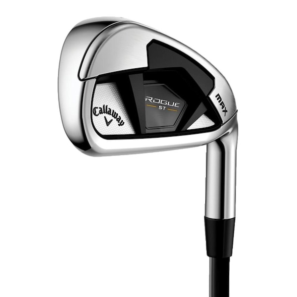 Callaway Rogue ST Max 2024 Iron Set - Steel Shafts - Left Hand/5-PW, AW/Regular Flex - 4I397244I2006