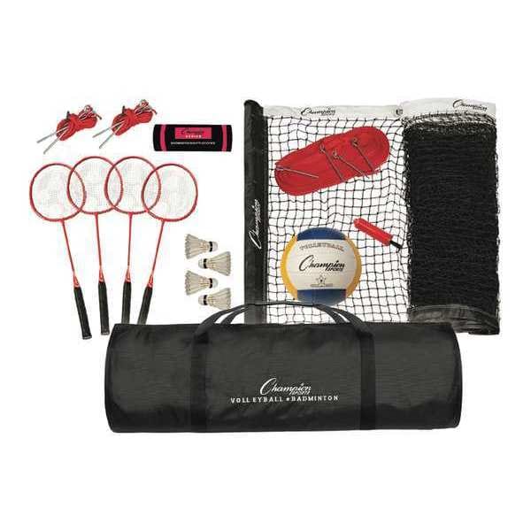 Champion Sports Deluxe Volleyball/Badminton Tourn Set - CG202