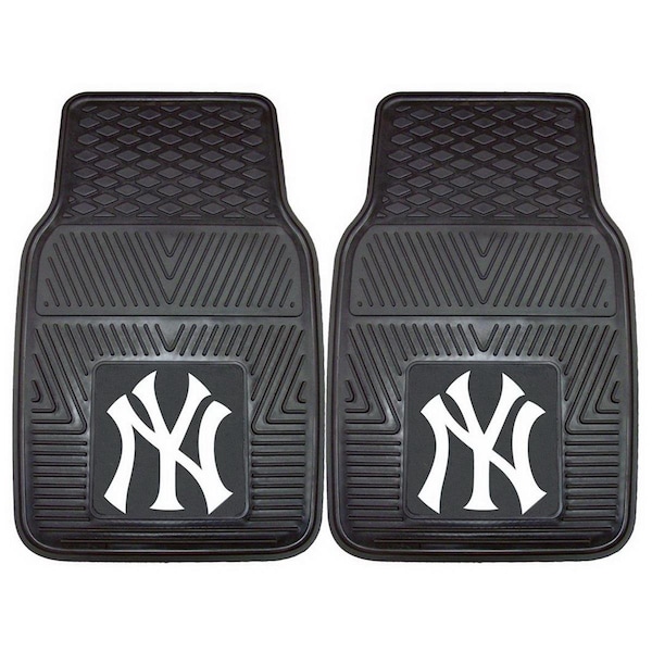Fanmats New York Yankees Heavy Duty 2-Piece Vinyl Car Mats - FA52187