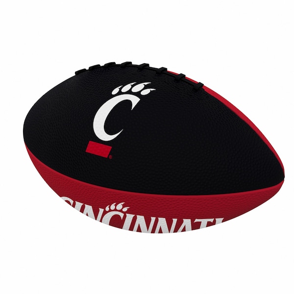 Logo Brands Cincinnati Pinwheel Junior Size Rubber Football - 121-93JR-2