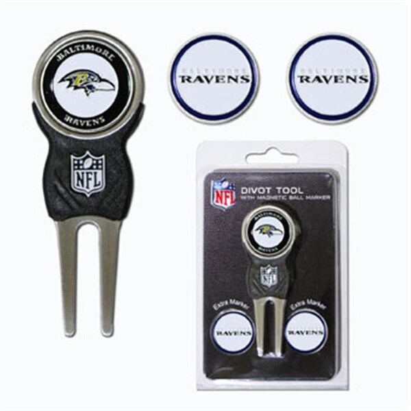 Team Golf Team Golf 30245 Baltimore Ravens Divot Tool Pack with Signature tool - 30245