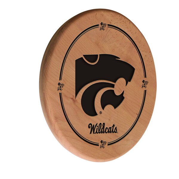 Holland Bar Stool Co Kansas State University 13" Laser Engraved Solid Wood Sign - WSGNLNATKNSASS