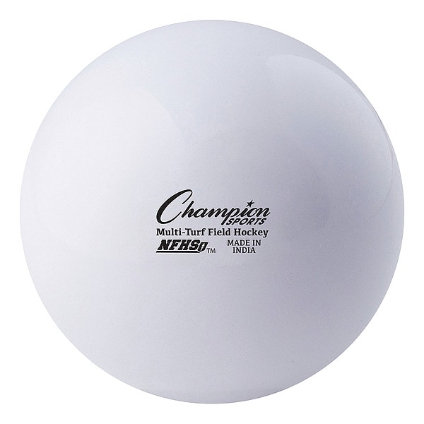 Champion Sports Field Hockey Ball Set, White, 2 3/4 in Dia - FHB1WH