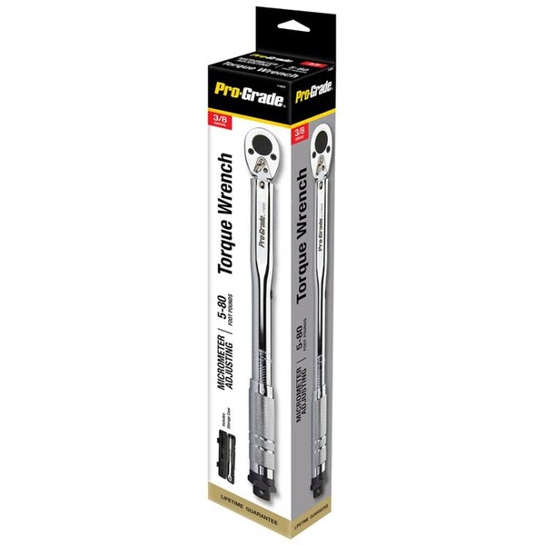 Cromo 0.37 in. Drive Micro Adjusting Torque Wrench - 5-80 ft.-lbs - CR3309910