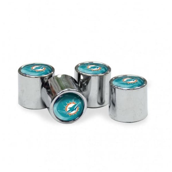 Wincraft Wincraft 1493433441 Miami Dolphins Valve Stem Caps - Set of 4 - 1493433441