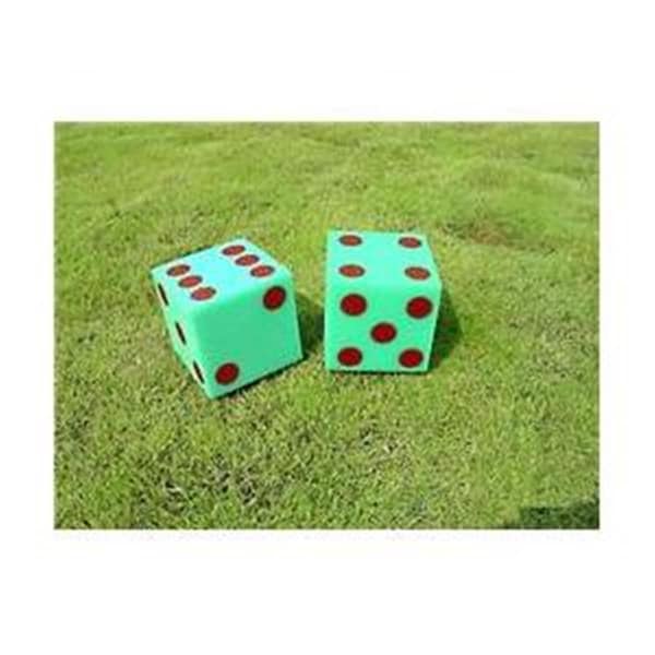 Everrich Industries 5 in. Foam Dice with Dots, 2PK - EVAJ-0028