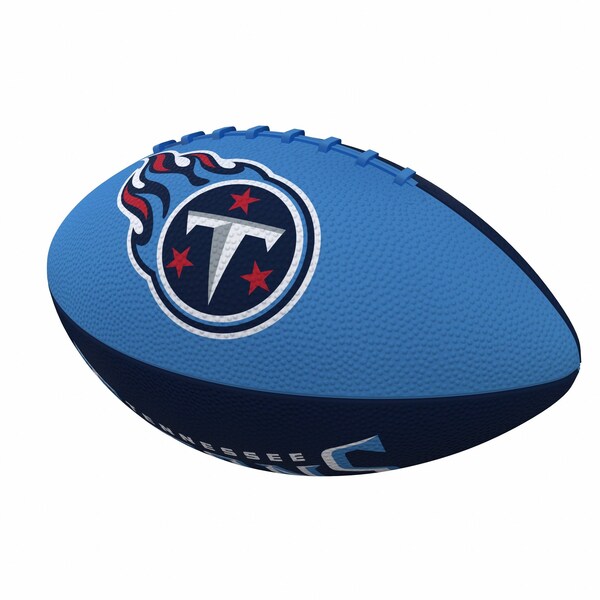 Logo Brands Tennessee Titans Pinwheel Logo Junior-Size Rubber Football - 631-93JR-2