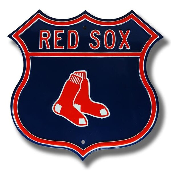 Authentic Street Signs Authentic Street Signs 33021 Red Sox Sox Logo Route Street Sign - 33021