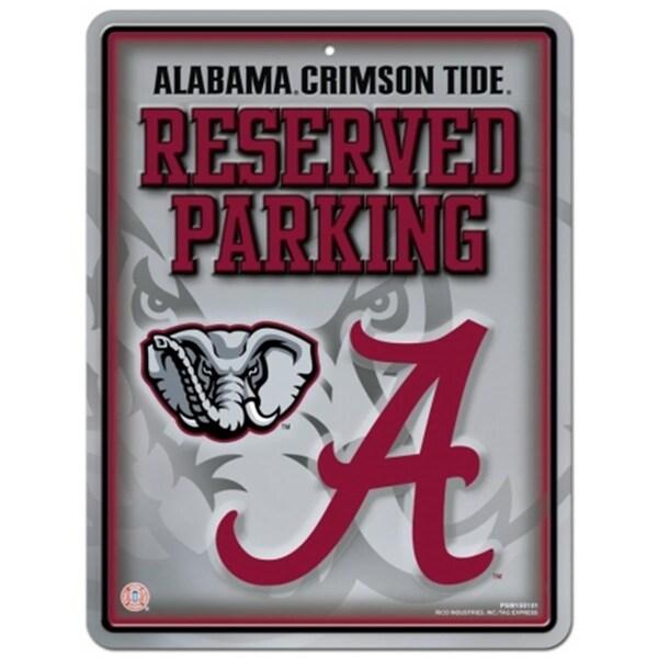 Rico Industries Alabama Crimson Tide Sign Metal Parking - 9474655091