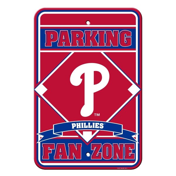 Fremont Die Consumer Products Philadelphia Phillies Sign - Plastic - Fan Zone Parking - 12 in x 18 in - 2324562222