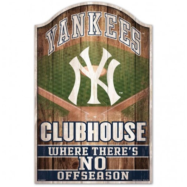Wincraft New York Yankees Wood Fan Cave Design Sign - 11 x 17 in. - 3208528917