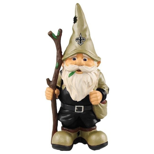 Forever Collectibles Forever Collectibles 9141896701 New Orleans Saints Holding Stick Gnome - 9141896701