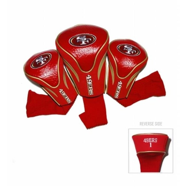 Team Golf Team Golf 32794 San Fransisco 49ERS 3 Pack Contour Fit Headcover - 32794
