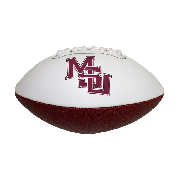 Logo Brands Mississippi State FS Interlocking MS Autograph Debossed Football - 177V-93FADB-MS
