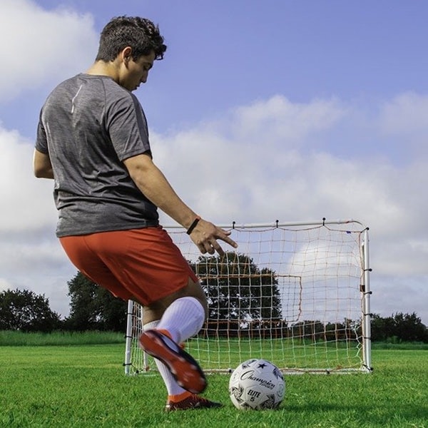 Champion Sports Soccer Goal Set, 3 in 1 Trainer, 6x3x4ft - SG3IN1