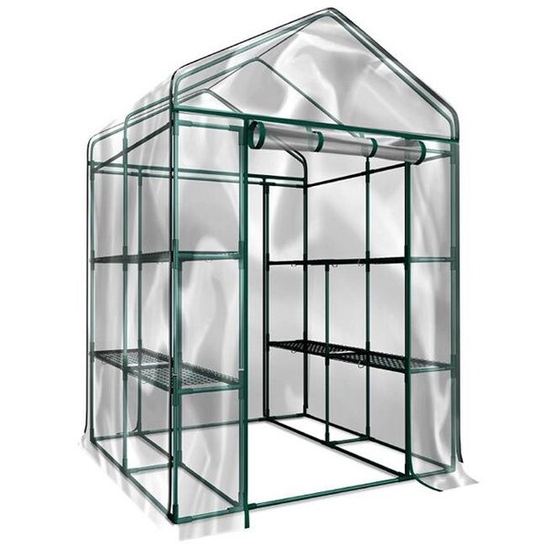 Home-Complete Home-Complete HC-4202 Walk-in Greenhouse Indoor Outdoor with 8 Sturdy Shelves - HC-4202