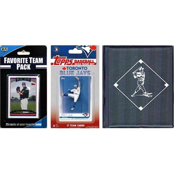 Williams & Son Saw & Supply C&I Collectables 2019JAYSTSC MLB Toronto Blue Jays Licensed 2019 Topps Team Set & Favorite Player Trading Cards Plus Storage Album - 2019JAYSTSC