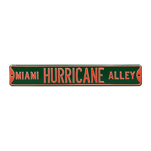 Authentic Street Signs Authentic Street Signs 70008 Miami Hurricane Alley Street Sign - 70008