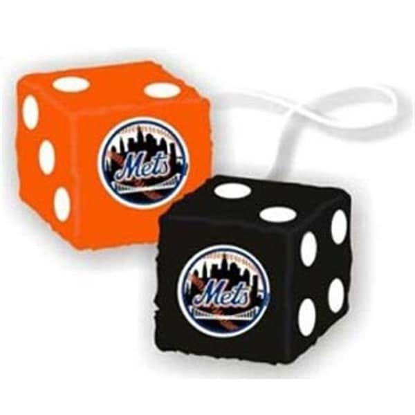 Fremont Die Consumer Products Inc Fremont Die Consumer Products F68021 Fuzzy Dice - New York Mets - F68021