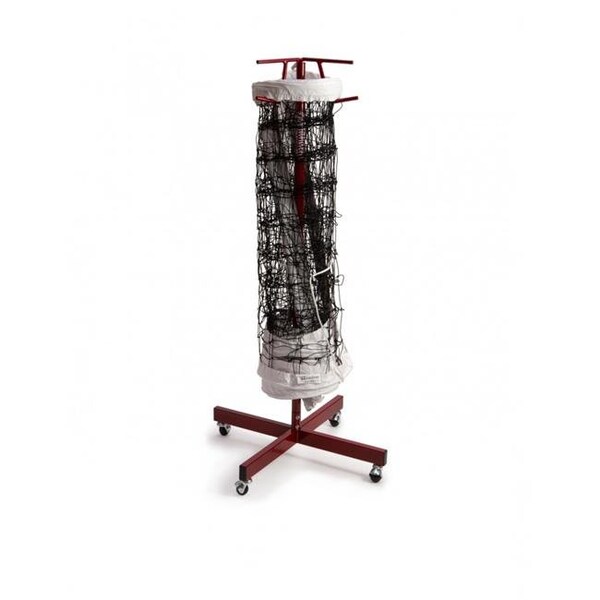 Tandem Sport Tandem Sport TSREDSINGLE Single Net Storage Rack; Red - TSREDSINGLE