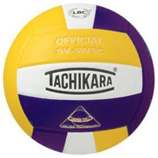 Tachikara Tachikara SV5WSC.GWP Sensi-Tec Composite High Performance Volleyball - Gold-White-Purple - SV5WSC.GWP