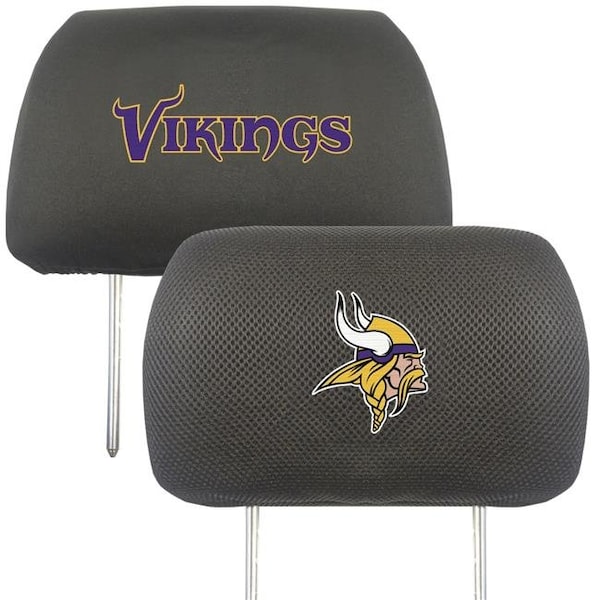Fanmats Fanmats 4298902505 NFL Minnesota Vikings Headrest Covers - 4298902505