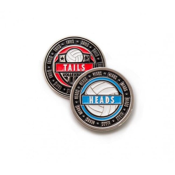 Tandem Sport Tandem Sport TSFLIPCOIN 1.5 dia. Zinc Alloy Volleyball Flip Coin - TSFLIPCOIN