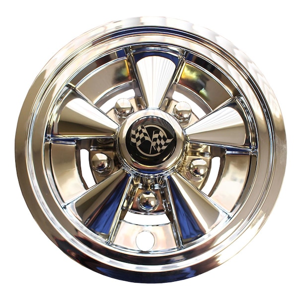 Stentens Golf Cart Accessories Wheel Cover 8 in. Rally Classic Chrome Mag - WC9164
