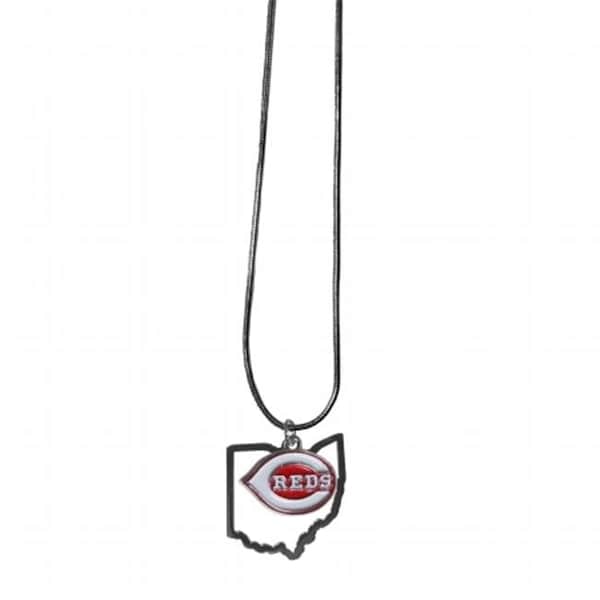 Siskiyousports Siskiyou Sports BSN110 MLB Cincinnati Reds State Charm Necklace - BSN110