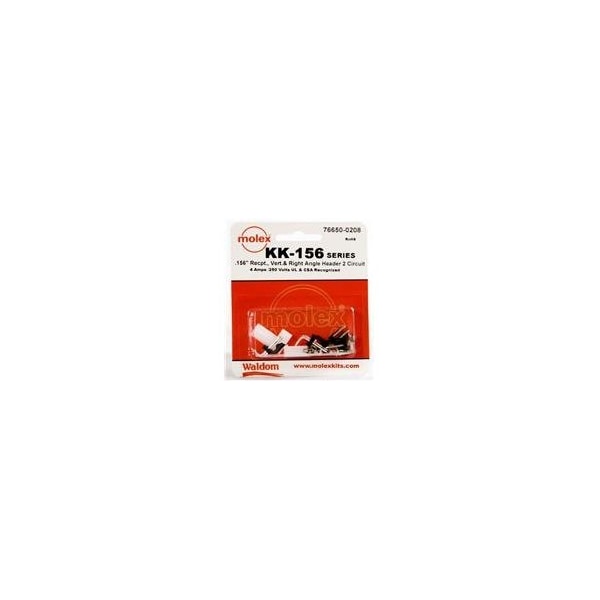 Molex Headers & Wire Housings Kk-156 Connector Kit V & Ra Hdr Rec 2Ckt - 766500208