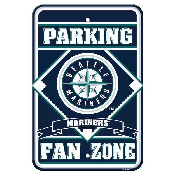 Fremont Die Consumer Products Seattle Mariners Sign - Plastic - Fan Zone Parking - 12 in x 18 in - 2324562212