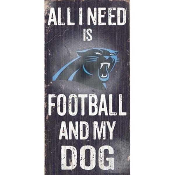Fan Creations Fan Creations N0640 Carolina Panthers Football And My Dog Sign - N0640-CAR