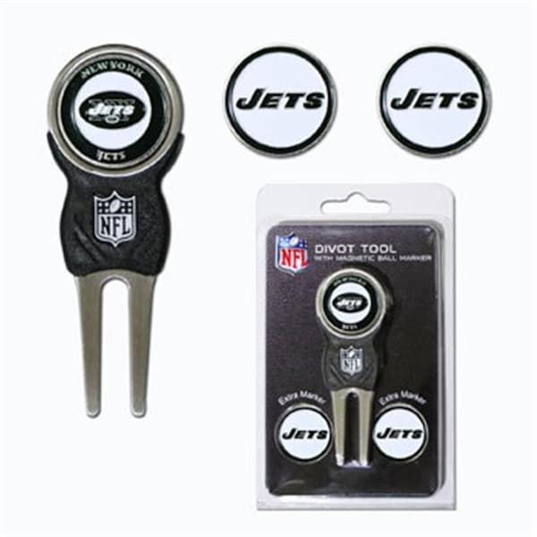 Team Golf Team Golf 32045 New York Jets Divot Tool Pack with Signature tool - 32045