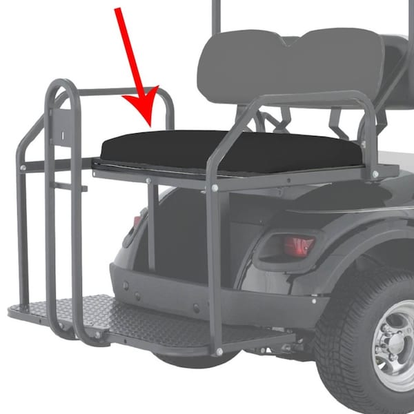 Ilc Replacement For Ezgo / Cushman / Textron Seat Bottom Assembly For Flip Seat - Black - Models 2012 - 699321G06