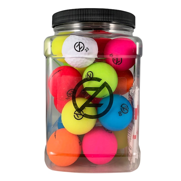 Zero Friction Spectra Matte Finish Golf Ball Super Jar, Multicolor - GB11001
