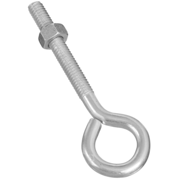 Stanley Stanley Hardware .31in. X 4in. Eye Bolt With Nuts Assembled  221226 - Pack of 10 - 221226