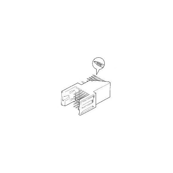 Fci Board Connector, 48 Contact(S), 4 Row(S), Male, Right Angle, Press Fit Terminal - HM1L42LDP000H6PLF