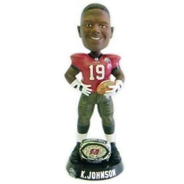 Forever Collectibles Tampa Bay Buccaneers Keyshawn Johnson Super Bowl 37 Ring Forever Collectibles Bobblehead - 8132909395