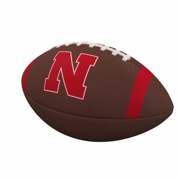 Logo Brands Nebraska Team Stripe Official-Size Composite Football - 182-93FC-1