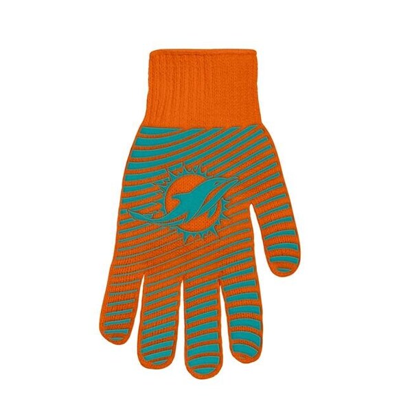 Tsv Home TSV Home BGNFL1701 Miami Dolphins BBQ Gloves; Orange - BGNFL1701