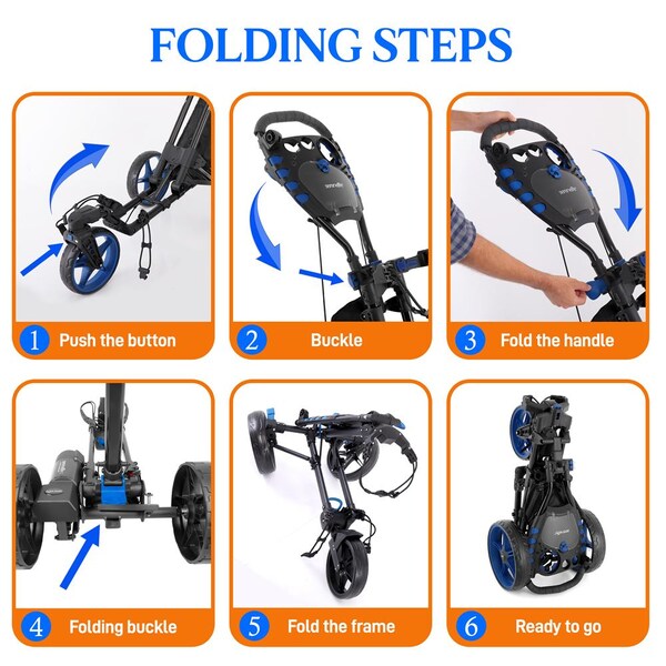 Serenelife 3 Wheel Ai Frame Troley - SLGZ48