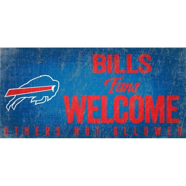 Fan Creations Buffalo Bills Wood Sign Fans Welcome 12x6 - 7846015254