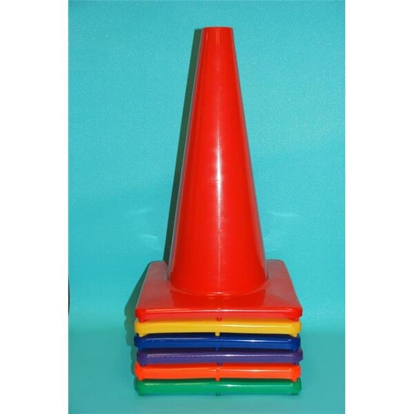 Everrich Industries Everrich EVB-0032 18 Inch Vinyl Cone with Square Base - EVB-0032