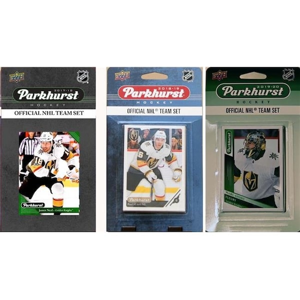 Williams & Son Saw & Supply C&I Collectables GKNIGHTS319TS NHL Las Vegas Golden Knights 3 Different Licensed Trading Card Team Set - GKNIGHTS319TS